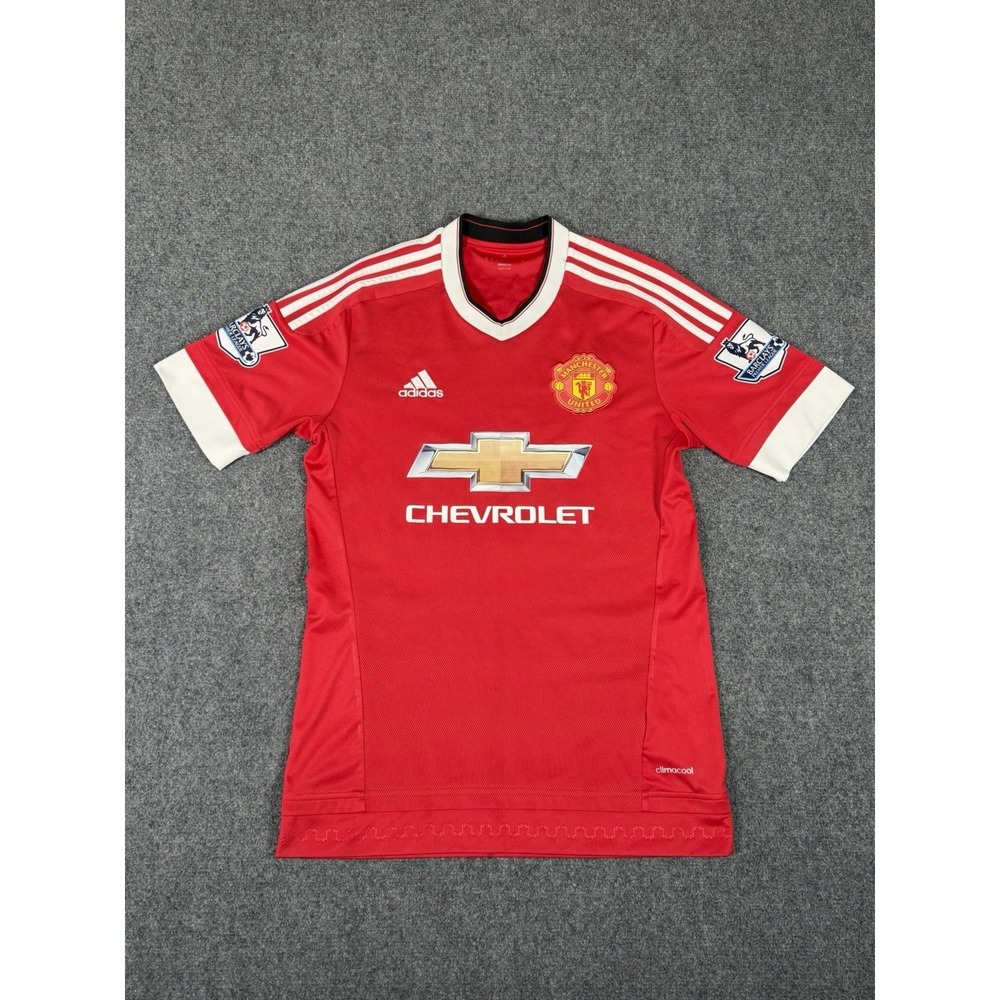 Adidas Manchester United 2015/16 Home Jersey Morgan Schneiderlin #28 Small Red